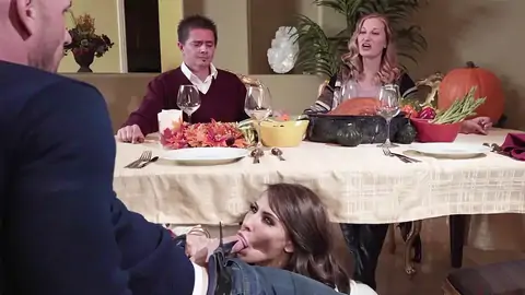 Madison Ivy Providing A Blowage Under The Table
